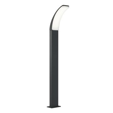 Inspire aluminium lamp post dark grey cool white 96cm
