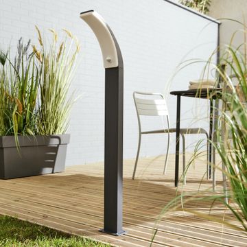 POST LAMP PIR LED 1500LM 4000K ALU DARK