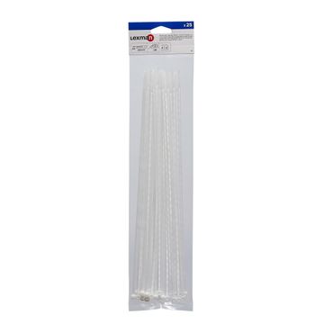 Lexman Cable Ties 350X3.7Mm White 25 Pack