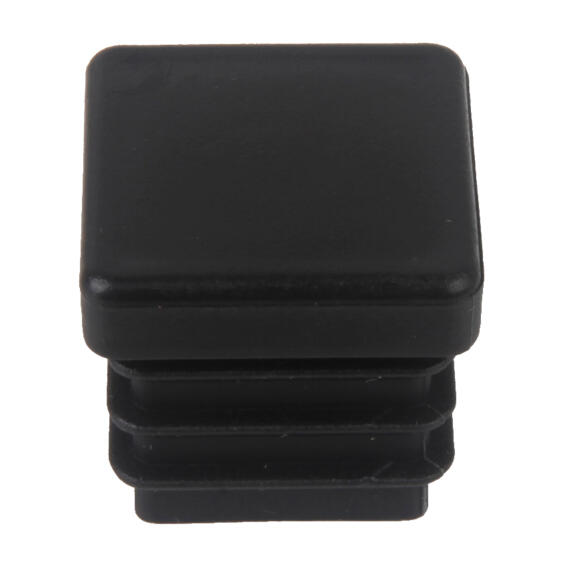 Furniture glides black plastic square 22x22mm 4pc standers