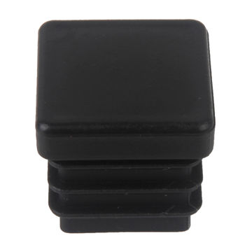 Furniture glides black plastic square 22x22mm 4pc standers