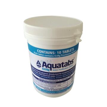 AQUATABS 8.68G TABLETS(WATER) - 10CT TUB