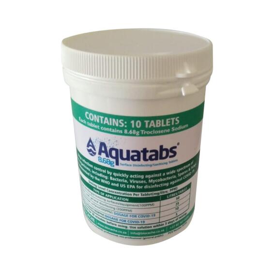 AQUATABS 8.68G TABLETS(SAN) - 10CT TUB