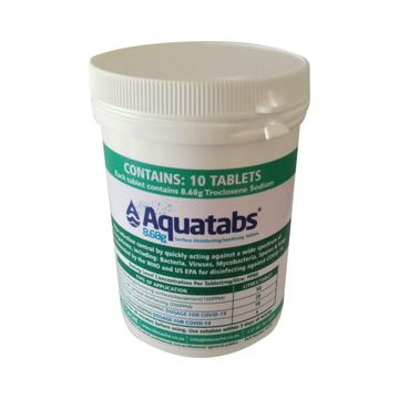 AQUATABS 8.68G TABLETS(SAN) - 10CT TUB
