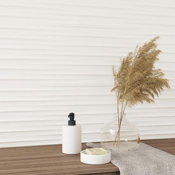 Artens wall tile ceramic arctic shake white matte 300x900mm (1.08m2/box)