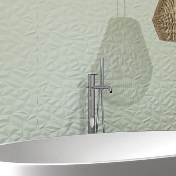 Wall tile arctic greensuage 3d matte l90cm x w30cm (1.08m2/box)