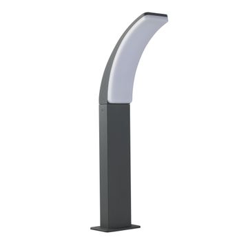 Inspire aluminium lamp post dark grey cool white 56cm