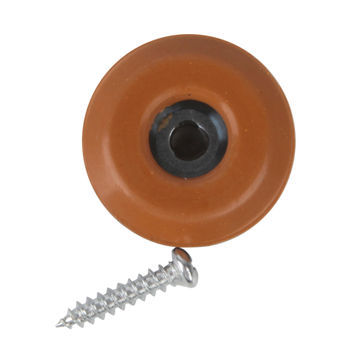 Furniture glides with screws brown 22mm 4pc standers