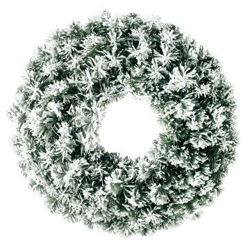 SNOWY OXFORD WREATH WITH 140 TIPS 51CM