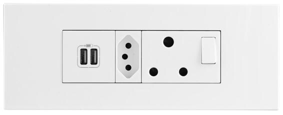 Embedded Multiplug 6 Module B Cluster LEGRAND White