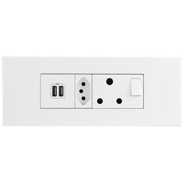 Embedded Multiplug 6 Module B Cluster LEGRAND White