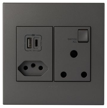 MONO SOCKET NEW USB A C 4X4 MAG