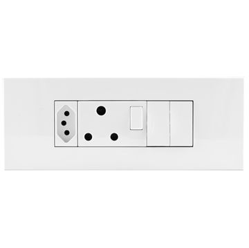 Embedded Multiplug 6 Module S Cluster LEGRAND White