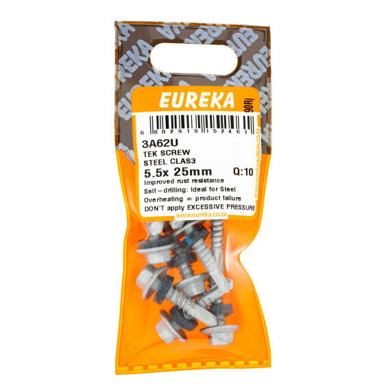 EUREKA TEK SCREW STL CLAS3 5.5X25MM Q10