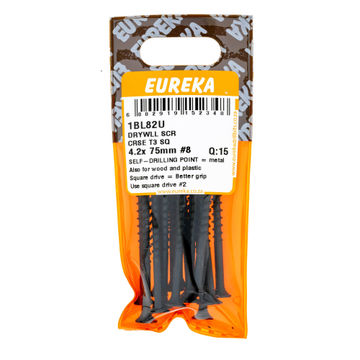 EUREKA DRYWLL SCR CRSE T3 SQ4.2X75MM Q15