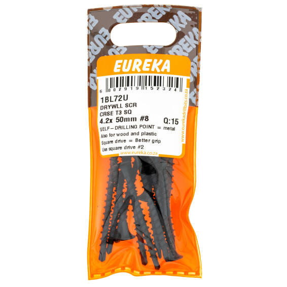 EUREKA DRYWLL SCR CRSE T3 SQ4.2X50MM Q15