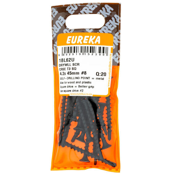 EUREKA DRYWLL SCR CRSE T3 SQ4.2X45MM Q20
