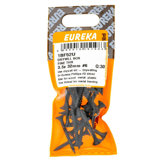 EUREKA DRYWLL SCR FINE THR 3.5X32MM Q30