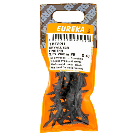 EUREKA DRYWLL SCR FINE THR 3.5X25MM Q40