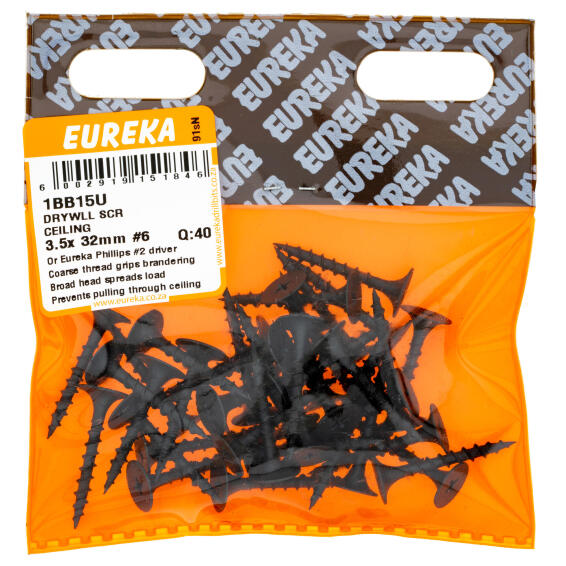 EUREKA DRYWLL SCR CEILING 3.5X32MM Q40