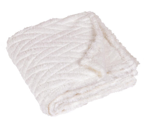 Snow throw white 130x150cm