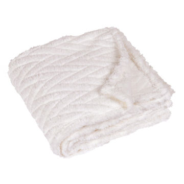 Snow throw white 130x150cm