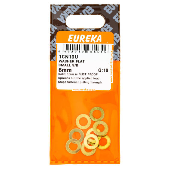 EUREKA WASHER FLAT SMALL S/B 6MM Q10