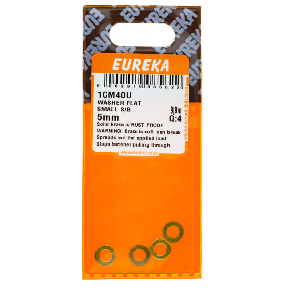 EUREKA WASHER FLAT SMALL S/B 5MM Q4
