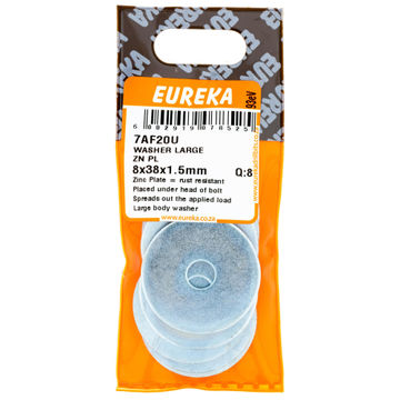 EUREKA WASHER LARGE ZP 8X38X1.5MM Q8
