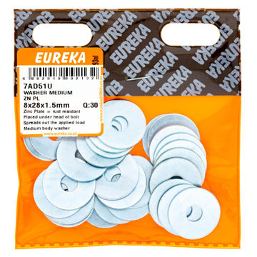 EUREKA WASHER MEDIUM ZP 8X28X1.5MM Q30
