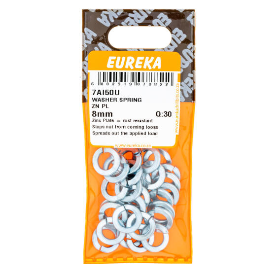 EUREKA WASHER SPRING ZP 8MM Q30