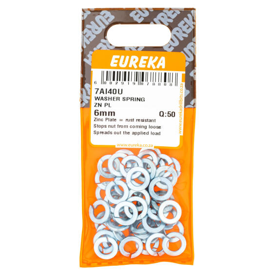 EUREKA WASHER SPRING ZP 6MM Q50