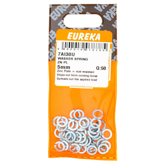 EUREKA WASHER SPRING ZP 5MM Q50