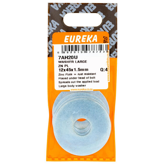 EUREKA WASHER LARGE ZP 12X45X1.5MM Q4