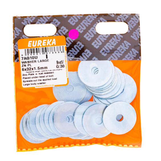 EUREKA WASHER LARGE ZP 6X32X1.5MM Q30