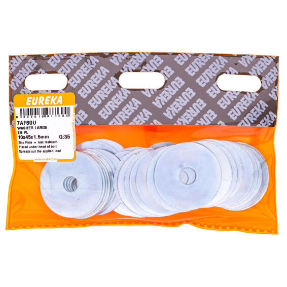 EUREKA WASHER LARGE ZP 10X45X1.5MM Q35