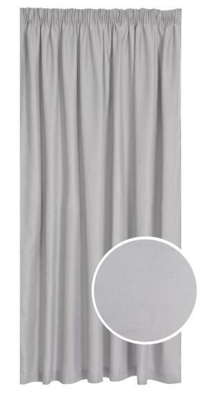 BLOCKOUT CURT TAPED JACQ GREY 260X218CM