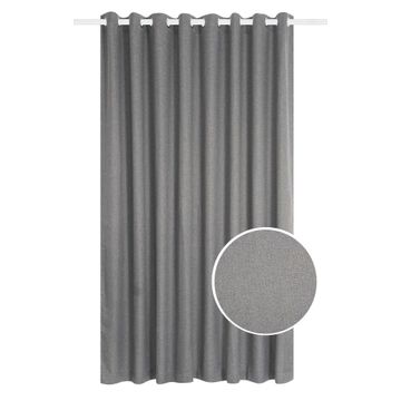 BLOCKOUT CURT EYELET JAC GREY 260X250CM