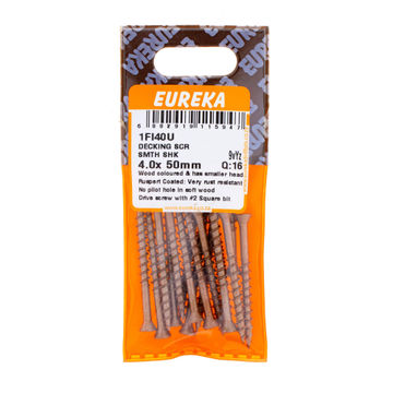 EUREKA DECKING SCR SMTH SHK 4.0X50MM Q16
