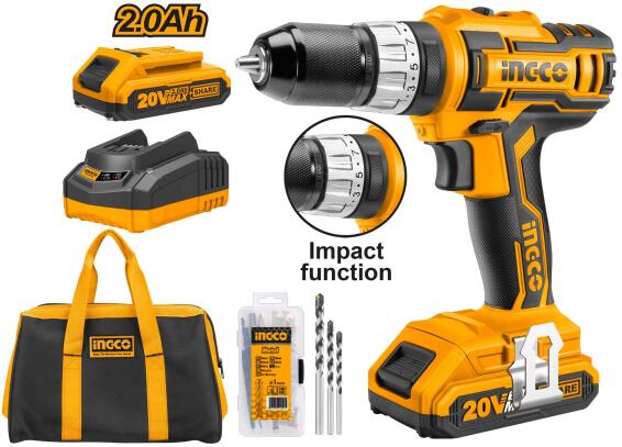 impact driver cordless INGCO 20v bl 2x2ah