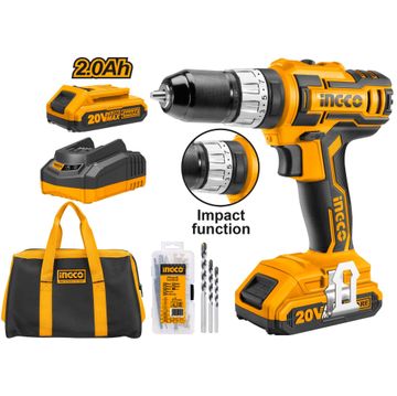 impact driver cordless INGCO 20v bl 2x2ah