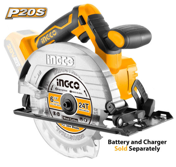 circular saw cordless INGCO 20v 165mm bare