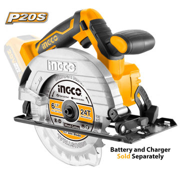 circular saw cordless INGCO 20v 165mm bare