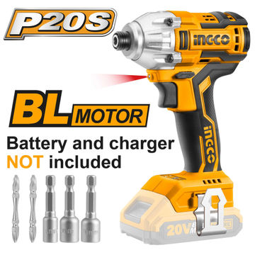 impact driver cordless INGCO 20vbl bare
