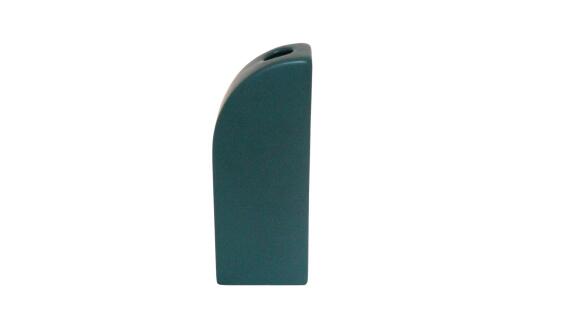 Half Crecent Green Vase