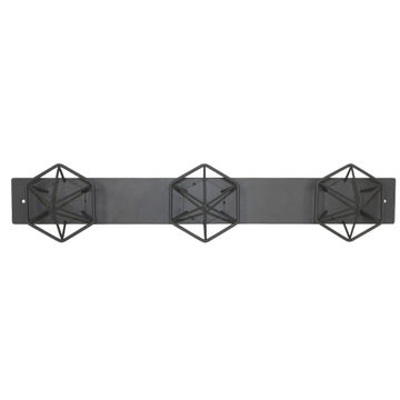 Hexagon grey metal hook 3 pack