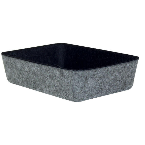 Storage Drawer Organizer Felt Dark Grey Medium W18xh4.5cm