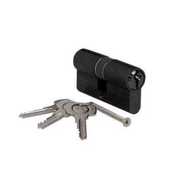 Double cylinder 64mm black yale