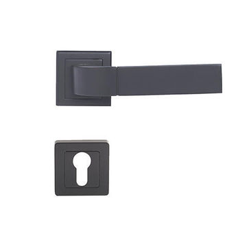 Bologne cy rose handles matte black yale