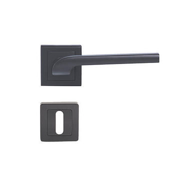 Siena cy rose handles matte black yale